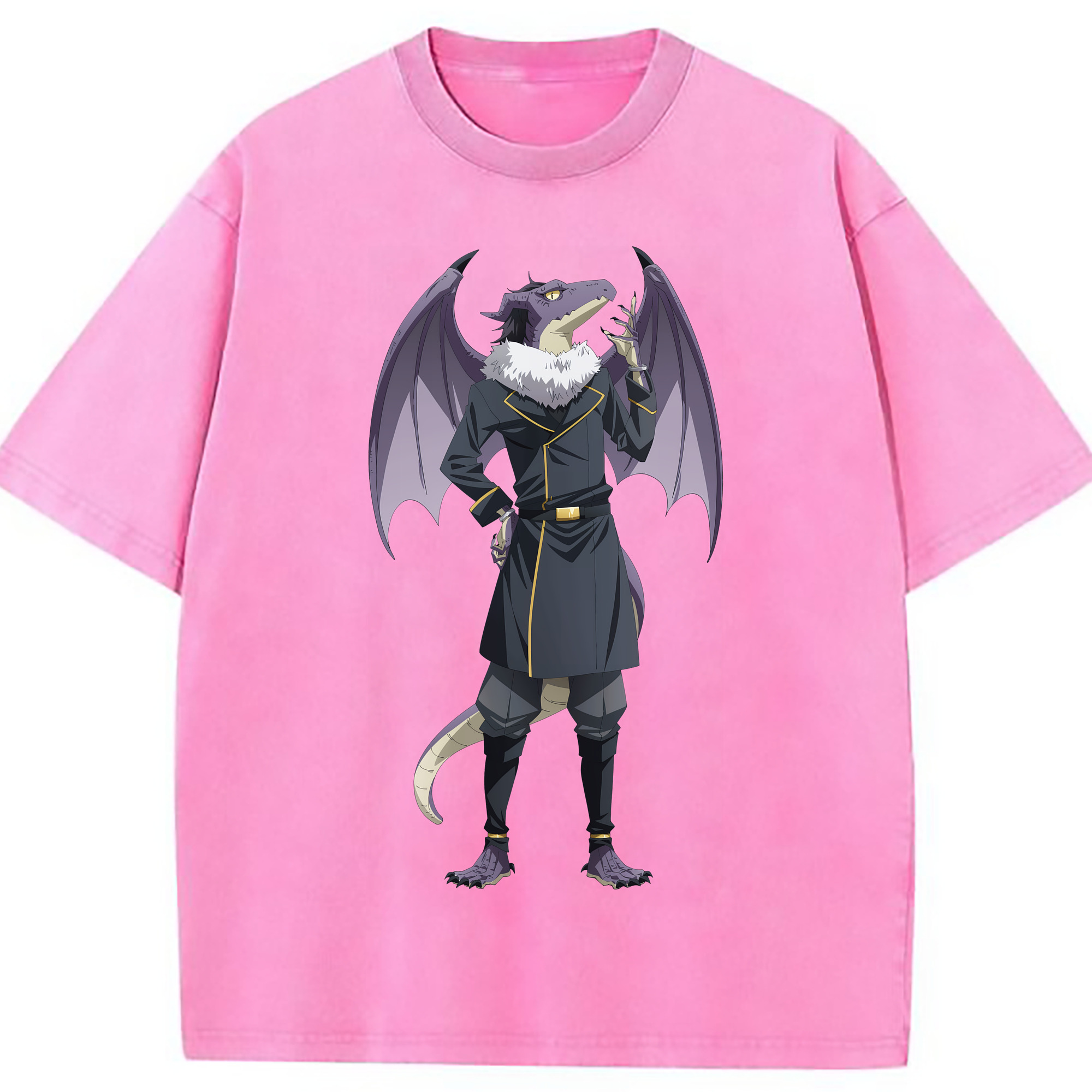 （画像用） 転スラ Regarding Reincarnated to Slime 綿100% ヴィンテージ風 半袖Tシャツ（フロントプリント）